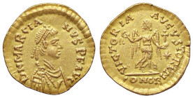 ROMANE IMPERIALI - Marciano (450-457) - Tremisse (Costantinopoli) RIC 520 (AU g. 1,41)
bello SPL