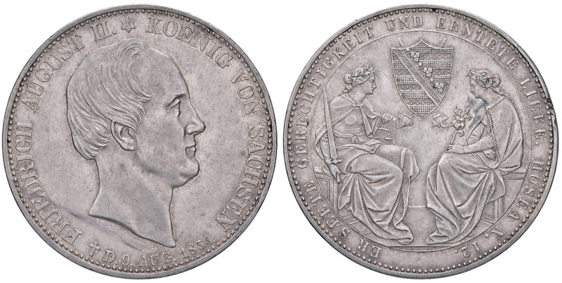 ESTERE - GERMANIA - SASSONIA - Federico Augusto II (1836-1854) - Doppio tallero ...