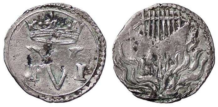 ZECCHE ITALIANE - MANTOVA - Vincenzo II Gonzaga (1627) - Mezzo grossetto CNI 36;...