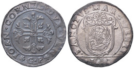 ZECCHE ITALIANE - VENEZIA - Giovanni Corner (1625-1629) - Scudo della Croce Pao. 9 (AG g. 31,56)Sigle IAM
qSPL