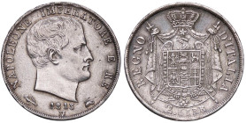 ZECCHE ITALIANE - VENEZIA - Napoleone I, Re d'Italia (1805-1814) - 2 Lire 1813 Pag. 21b; Mont. 31 R AG Puntali sagomati e marchio di zecca su M
SPL