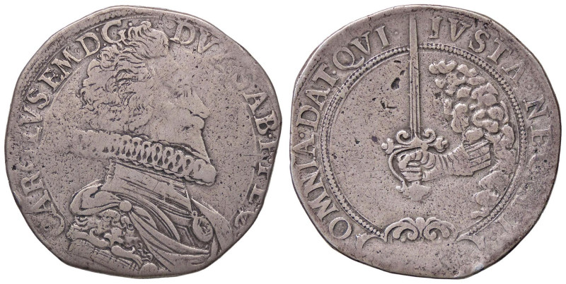 SAVOIA - Carlo Emanuele I (1580-1630) - Scudo MIR 619/a RRR (AG g. 21,41)
MB+/q...