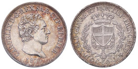 SAVOIA - Carlo Felice (1821-1831) - 50 Centesimi 1826 G Pag. 112; Mont. 112 RR AG Splendida patina di antica raccolta
qFDC/FDC