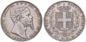 SAVOIA - Vittorio Emanuele II (1849-1861) - 5 Lire 1860 T Pag. 389; Mont. 60 RR AG Colpetto
BB+