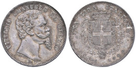 SAVOIA - Vittorio Emanuele II Re eletto (1859-1861) - Lira 1860 F Pag. 440; Mont. 115 AG Colpetto
SPL