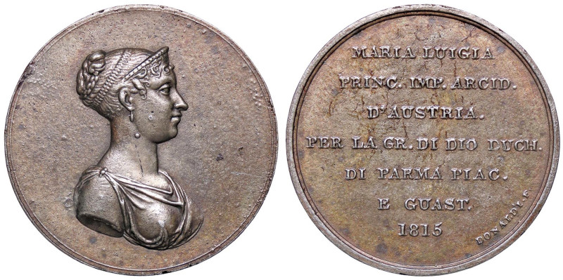 MEDAGLIE - PERSONAGGI - Maria Luigia di Parma (1791-1847) - Medaglia 1815 - Per ...