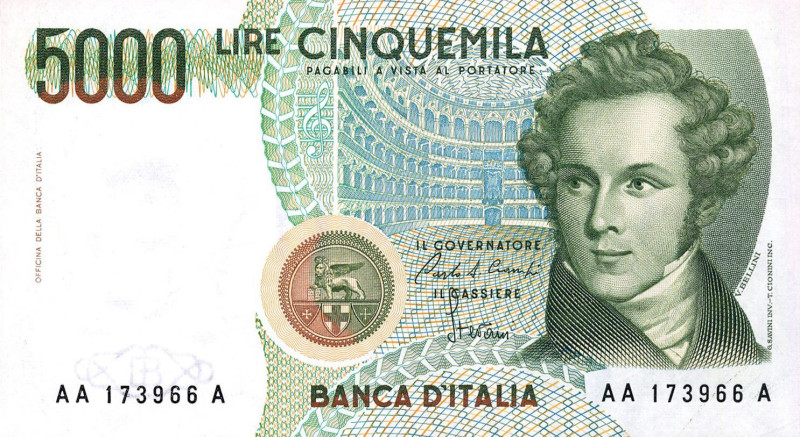 CARTAMONETA - BANCA d'ITALIA - Repubblica Italiana (monetazione in lire) (1946-2...