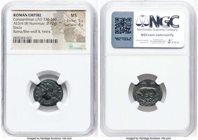 Constantinople Commemorative (ca. AD 330-340). AE3 or BI nummus (18mm, 2.72 gm, ...