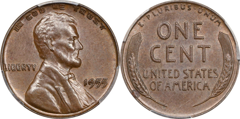 1955 Lincoln Cent. FS-101. Doubled Die Obverse. MS-62 BN (PCGS).
PCGS# 2825. NG...