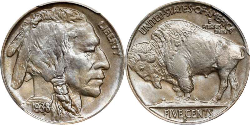 1938-D/D Buffalo Nickel. MS-66 (PCGS).
PCGS# 93984. NGC ID: 22T2.

Estimate: ...