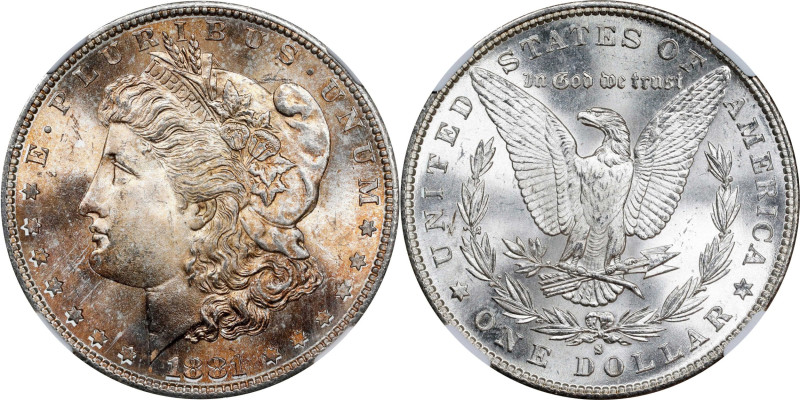 1881-S Morgan Silver Dollar. MS-65 (NGC).
PCGS# 7130. NGC ID: 2549.

Estimate...