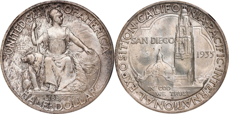 1935-S San Diego, California Pacific International Exposition. MS-65 (NGC).
PCG...