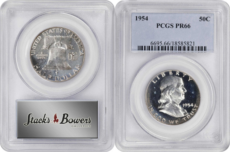 1954 Proof Set. (PCGS).
All examples are individually encapsulated. Included ar...