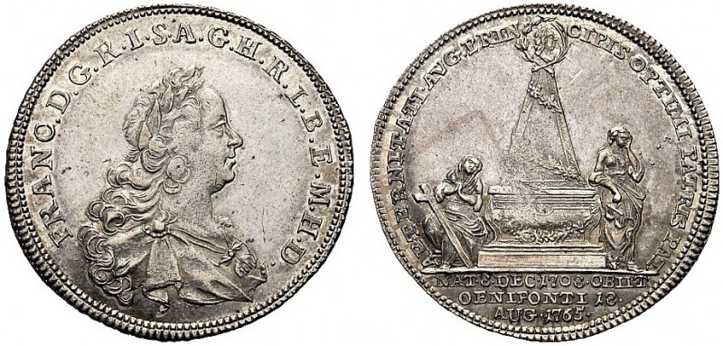 FIRENZE. Francesco II (III) di Lorena, 1737-1765. Gettone 1765. Ag, gr. 4,04 mm ...