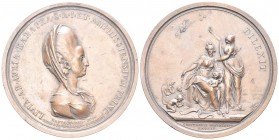 NAPOLI. Ferdinando IV (I) di Borbone, 1759-1816. Medaglia 1784 opus B. Perger. Æ, gr. 103,28 mm 73,5. Dr. LIVIA AB AVRIA KARAPHA S R I ET AMPHISSIENSI...