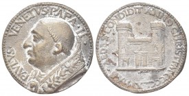 ROMA. Paolo II (Pietro Barbo), 1464-1471. Medaglia 1465. Æ, gr. 25,11 mm 33,1. Dr. PAVLVS VENETVS PAPA II. Busto a s., con piviale. Rv. HAS AEDES COND...