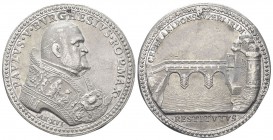 ROMA. Paolo V (Camillo Borghese), 1605-1621. Medaglia riconio a. XVI coniata opus Di G. A. Moro. Pb, gr. 88,23 mm 50,1. Dr. PAVLVS V BVRGHESIVS RO P M...