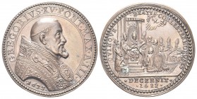 ROMA. Gregorio XV (Alessandro Ludovisi), 1621-1623. Medaglia riconio 1623 a. III opus ignoto. Æ, gr. 19,73 mm 35. Dr. GREGORIVS XV PONT MAX A III. Bus...