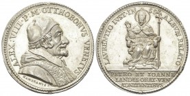 ROMA. Alessandro VIII (Pietro Ottoboni), 1689-1691. Medaglia 1690 opus G. Hamerani. Ag, gr. 24,53 mm 37. Dr. ALEX VIII P M OTTHOBONVS VENETVS. Busto a...