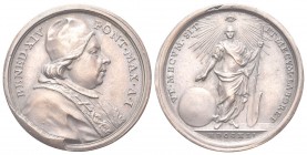 ROMA. Benedetto XIV (Prospero Lorenzo Lambertini), 1740-1758. Medaglia 1741 a. I. Æ, gr. 20,27 mm 32,5. Dr. BENED XIV - PONT MAX A I. Busto a d. con c...