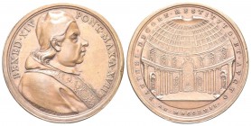 ROMA. Benedetto XIV (Prospero Lorenzo Lambertini), 1740-1758. Medaglia 1757 a. XVII opus O. Hamerani. Æ, gr. 25,09 mm 38. Dr. BENED XIV - PONT MAX A X...
