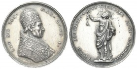 ROMA. Leone XII (Annibale Sermattei della Genga), 1823-1829. Medaglia 1824 a. I opus G. Cerbara. Ag, gr. 33,24 mm 42,5. Dr. LEO XII PON - MAX ANNO I. ...