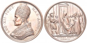 ROMA. Leone XII (Annibale Sermattei della Genga), 1823-1829. Medaglia 1825 a. II opus G. Girometti. Æ, gr. 34,48 mm 43. Dr. LEO XII PONT - MAX ANNO II...