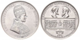 ROMA. Leone XII (Annibale Sermattei della Genga), 1823-1829. Medaglia 1828 opus F. Putinati. Æ, gr. 56,93 mm 47,3. Dr. LEO XII PONTIFEX - OPTIMVS MAXS...