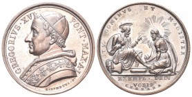 ROMA. Gregorio XVI (Bartolomeo Alberto Cappellari), 1831-1846. Medaglia 1831 a. I opus G. Girometti e G. Cerbara. Æ, gr. 14,47 mm 32. Dr. GREGORIVS XV...