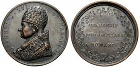 ROMA. Gregorio XVI (Bartolomeo Alberto Cappellari), 1831-1846. Medaglia straordinaria 1832 a. II opus G. Girometti. Æ, gr. 30,06 mm 43,5. Dr. GREGORIV...