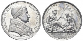 ROMA. Gregorio XVI (Bartolomeo Alberto Cappellari), 1831-1846. Medaglia 1833 a. III opus G. Girometti e G. Cerbara. Æ, gr. 15,46 mm 32,4. Dr. GREGORIV...