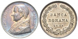 ROMA. Gregorio XVI (Bartolomeo Alberto Cappellari), 1831-1846. Medaglia 1834 a. IV opus G. Girometti e G. Hamerani. Ag, gr. 17,33 mm 32,4. Dr. GREGORI...
