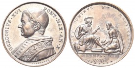 ROMA. Gregorio XVI (Bartolomeo Alberto Cappellari), 1831-1846. Medaglia 1840 a. X opus G. Cerbara. Æ, gr. 14,43 mm 32,4. Dr. GREGORIVS XVI - PONT MAX ...