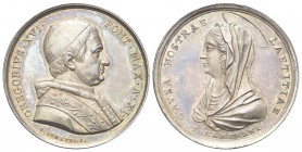 ROMA. Gregorio XVI (Bartolomeo Alberto Cappellari), 1831-1846. Medaglia 1841 a. XI opus G. Girometti e G. Hamerani. Ag, gr. 13,34 mm 32,5. Dr. GREGORI...