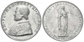 ROMA. Pio IX (Giovanni Maria Mastai Ferretti), 1846-1878. Medaglia in piombo s. data opus G. Bianchi. Pb, gr. 42,03 mm 45. Dr. EX PLVMBO FERETRI PII P...