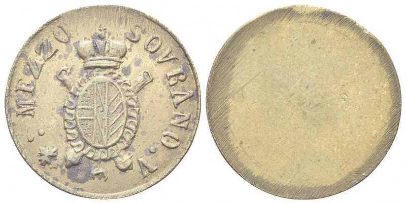 venezia. Giuseppe II d’Asburgo Lorena, 1780-1790. Peso monetale della Mezza Sovr...