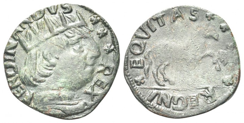AQUILA (L’). Ferdinando I d’Aragona (Ferrante), 1458-1494. Cavallo con aquiletta...