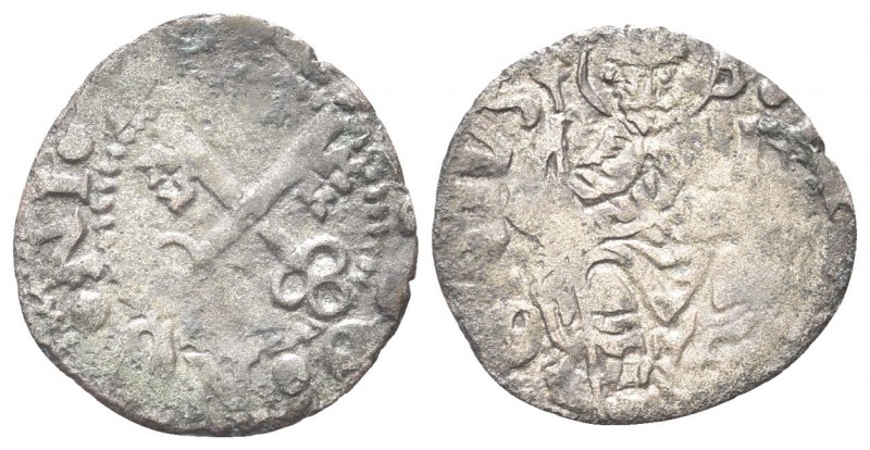 BOLOGNA. Monetazione Anonima Pontificia, sec. XVI. Quattrino. Mi, gr. 0,64. Dr. ...