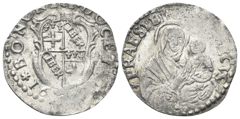 BOLOGNA. Innocenzo XII (Antonio Pignatelli), 1691-1700. Carlino 1692. Ag, gr. 1,...