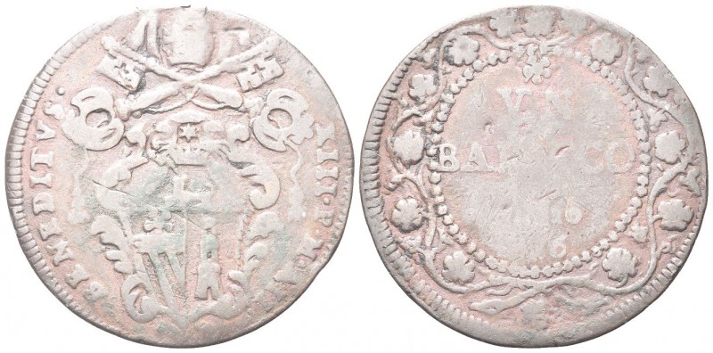 GUBBIO. Benedetto XIII (Pier Francesco Orsini), 1724-1730. Baiocco 1726 a. II. Æ...