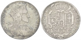 NAPOLI. Carlo II di Spagna, Re di Napoli e Sicilia, 1665-1700. Mezzo Ducato da 50 Grana 1689 AG/A. Ag, gr. 12,46. Dr. CAROLVS II - D G REX HISP. Busto...