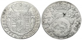 NAPOLI. Carlo II di Spagna, Re di Napoli e Sicilia, 1665-1700. Tarì 1686. Ag, gr. 5,47. Dr. CAROLVS II D G HISP NEAP REX. Stemma coronato inserito nel...
