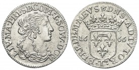 TASSAROLO. Livia Centurioni Oltremarini Malaspina, moglie di Filippo Spinola, 1616-1688. Luigino 1666. Ag, gr. 1,92. Dr. LIV MA PRI SP COM T SOW DOM. ...