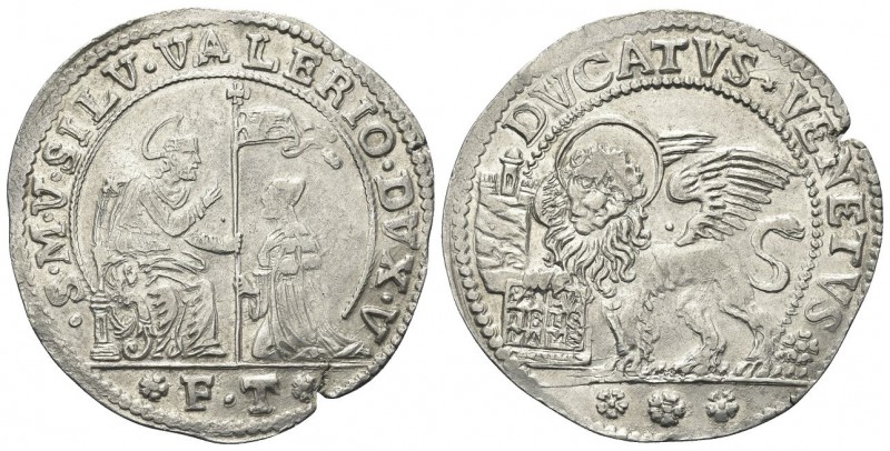 VENEZIA. Silvestro Valier Doge CIX, 1694-1700. Ducato, sigle F T Ag, gr. 22,66. ...
