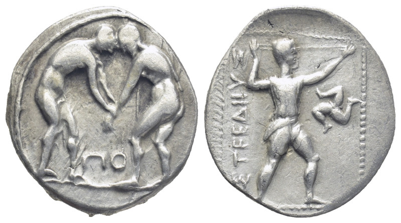 PAMPHYLIA. Aspendos. Stater (21mm, 10.8 g) Circa 330/25-300/250 BC. Obv: Two wre...