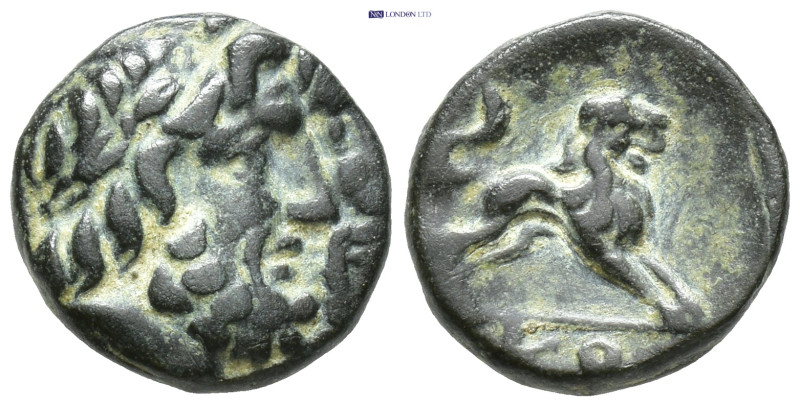 Pisidia, Komana. ca. 1st century B.C. AE (2 Gr. 12mm.)
 Laureate head of Zeus ri...