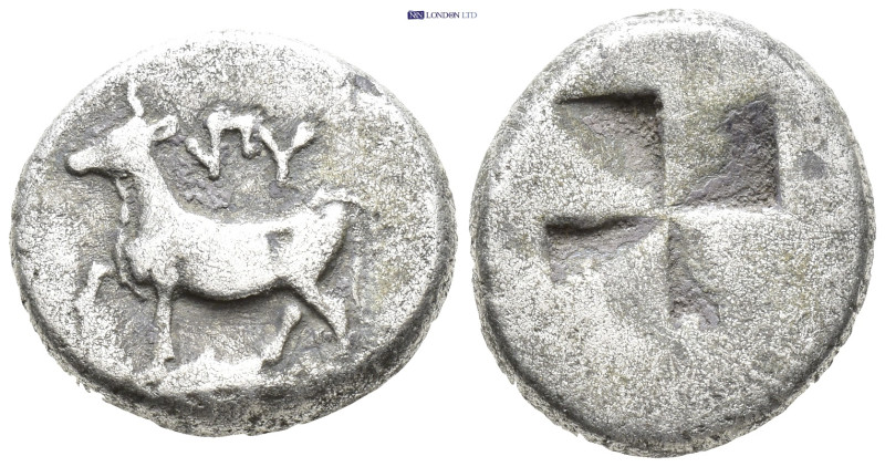 THRACE, Byzantion (Circa 340-320 BC) AR Siglos-Drachm (15mm, 5,22 g) Obv: 'ΠΥ, b...