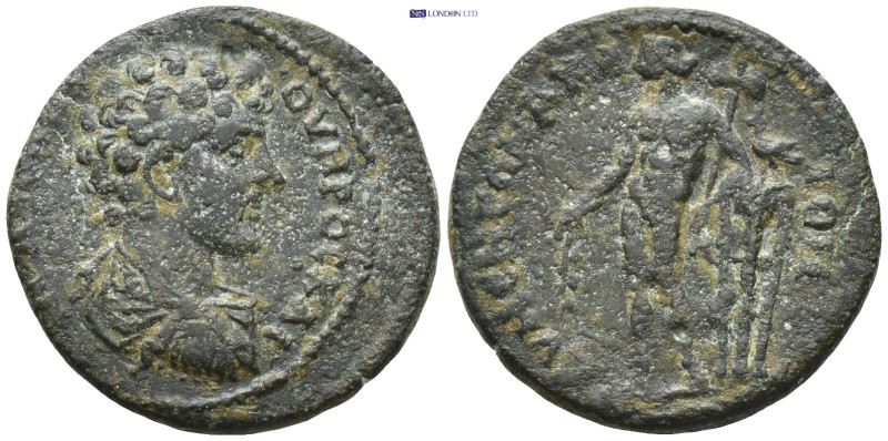 PHRYGIA. Eumenea. Marcus Aurelius (Caesar, 138-161). Ae. (24mm, 7.0 g) Obv: Μ ΑV...