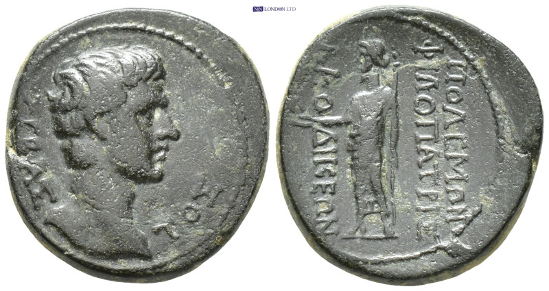 PHRYGIA. Laodicea ad Lycum. Augustus (27 BC-14 AD). AE. (5.1 Gr. 18mm.)
Bare hea...