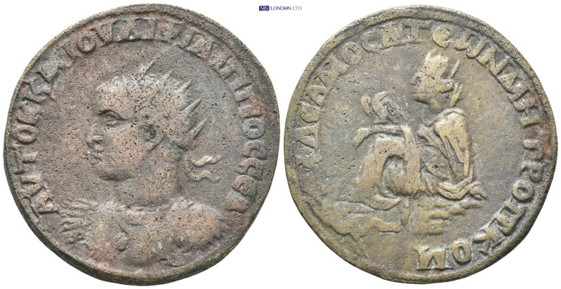 Commagene, Samosata Philip II, 247 - 249 AD AE. (19.1 Gr. 32mm.)
 Radiate and cu...